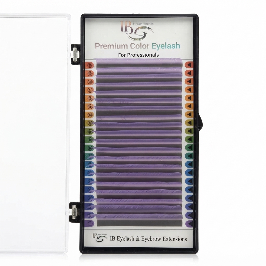 Вії I-BEAUTY Premium Color Mix Бузкові (20 стрічок)