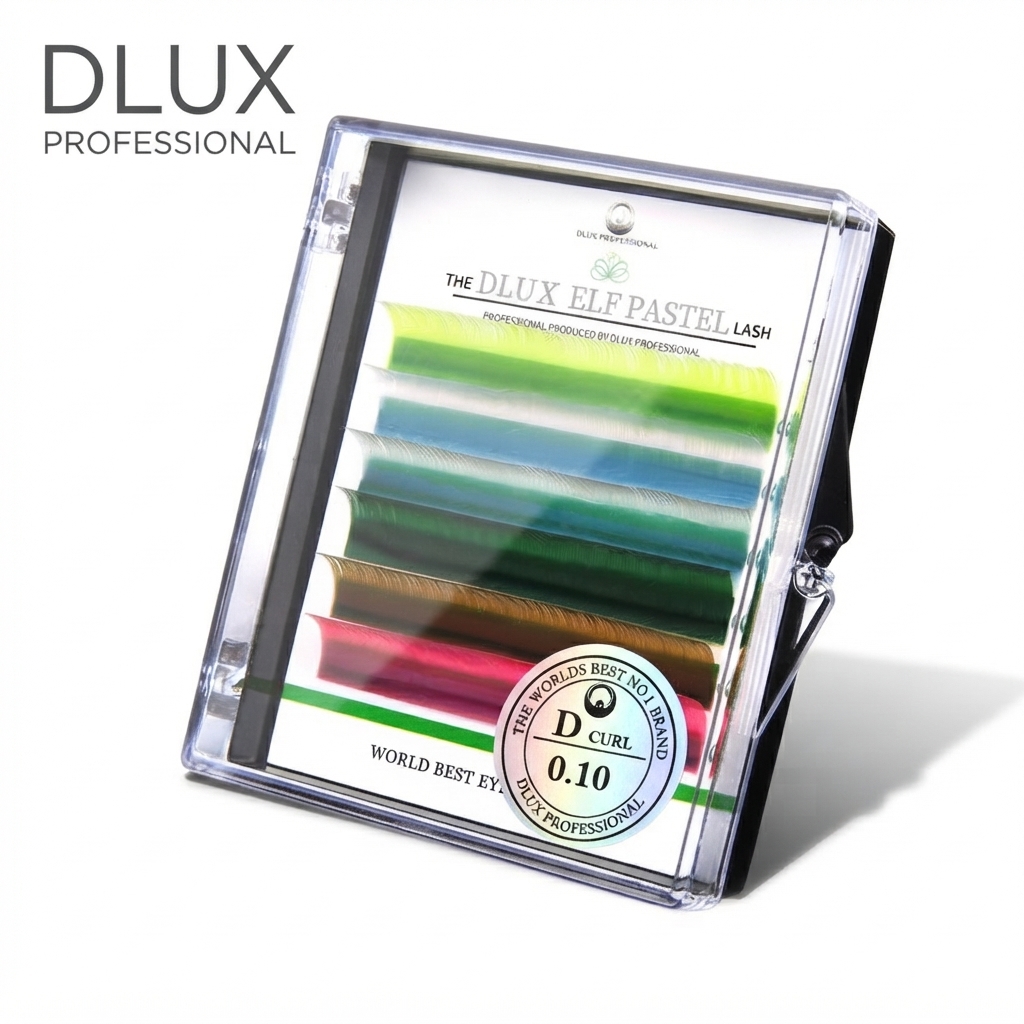 Вії DLUX Professional кольорові Pastel (6 стрічок)