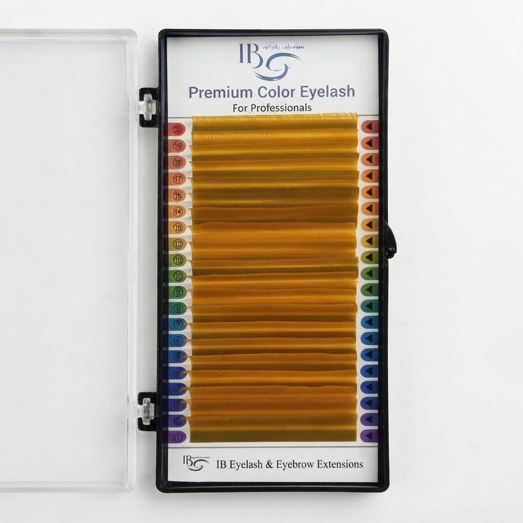 Вії I-BEAUTY Premium Color Mix Помаранчеві (20 стрічок)
