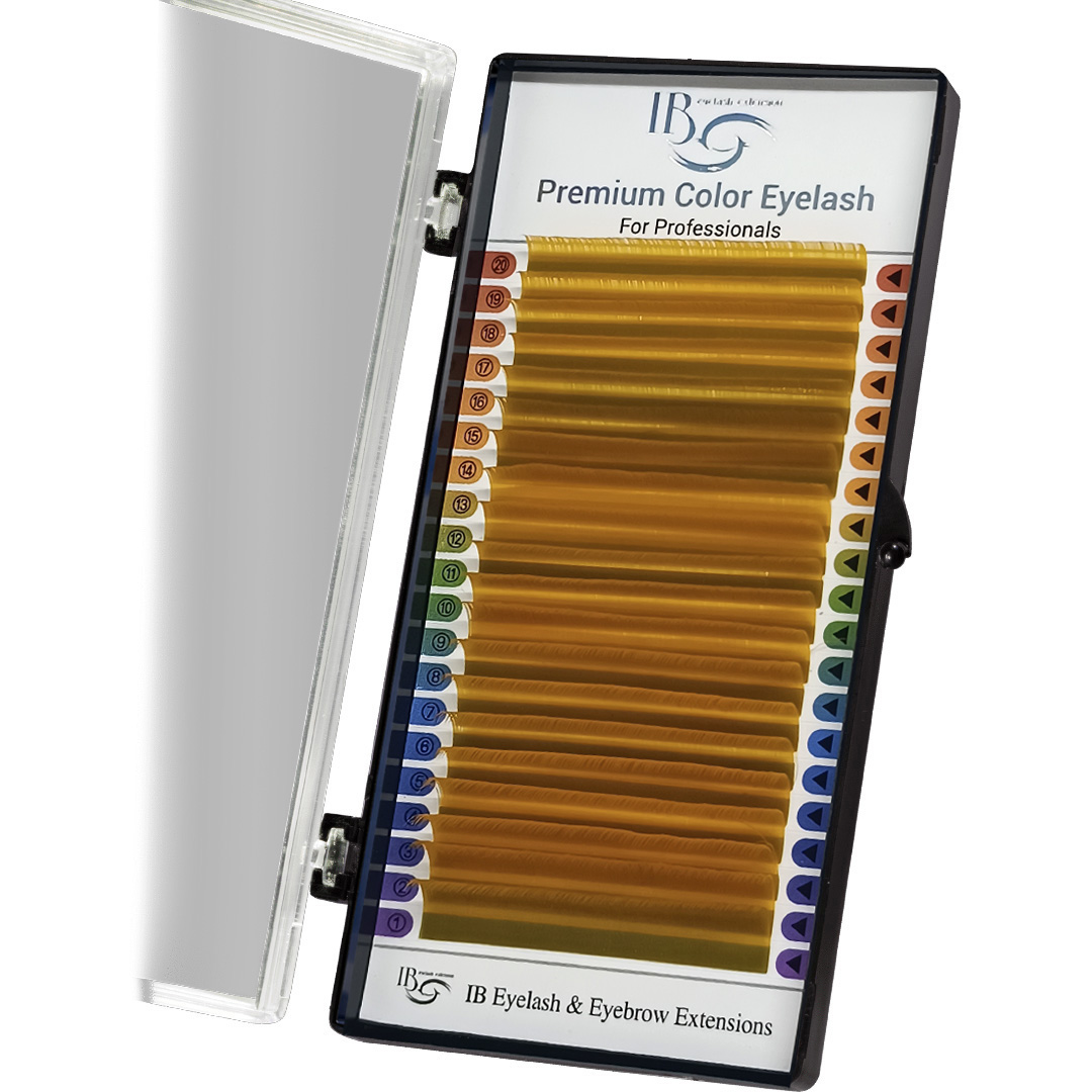Вії I-BEAUTY Premium Color Mix Помаранчеві (20 стрічок)