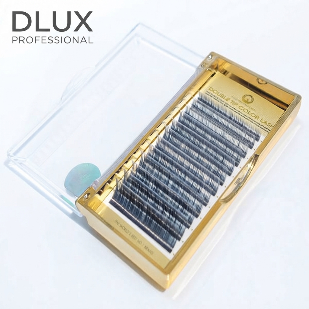 Вії DLUX Professional Два тони чорний+білий